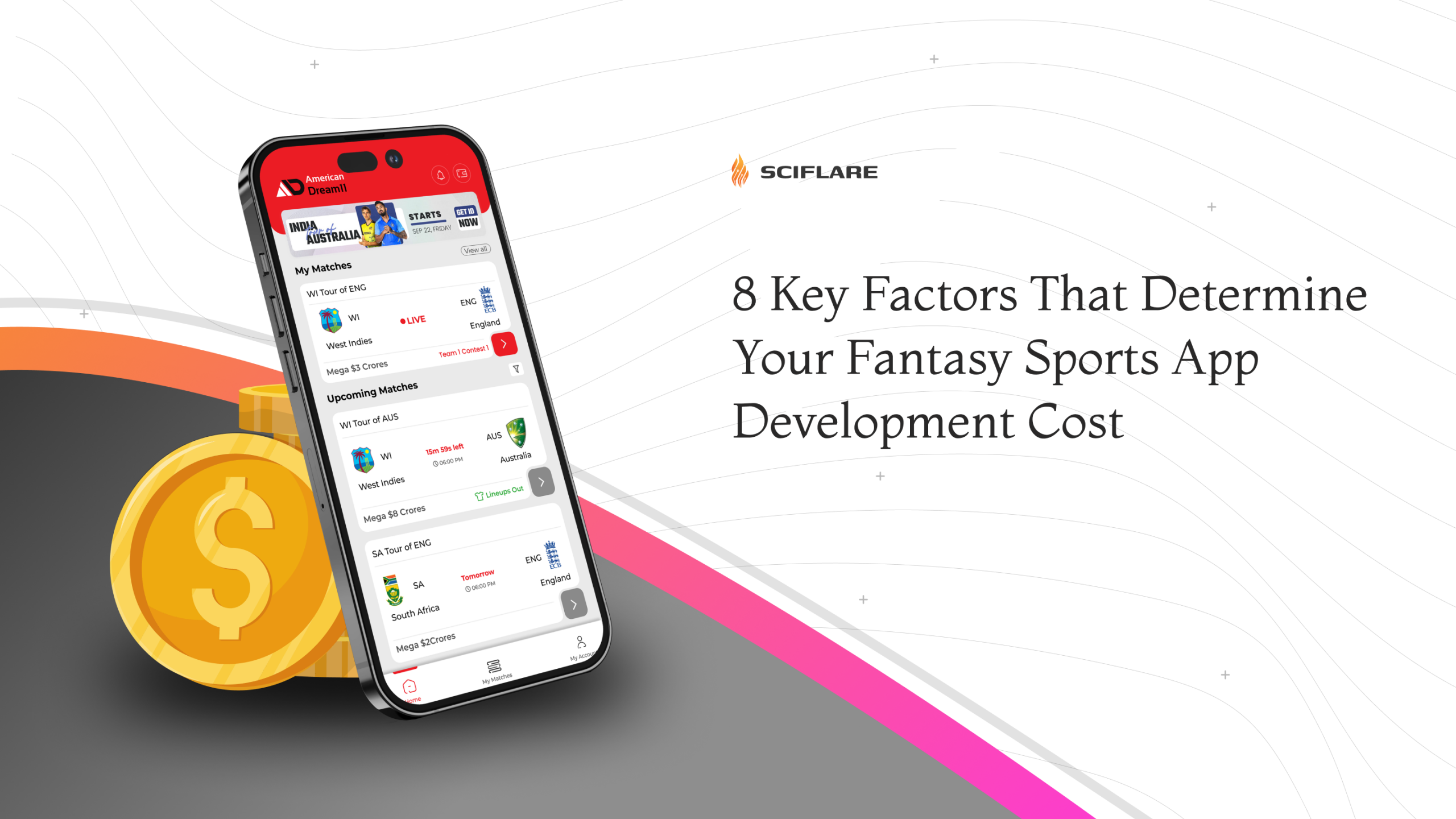 8 key factors that Dettermines your fantasy Sports App development Cost
